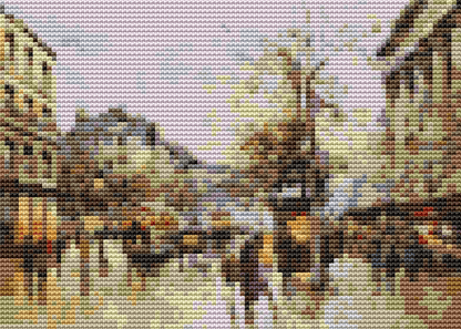 Flower Market Mini Cross Stitch Kit by Antoine Blanchard