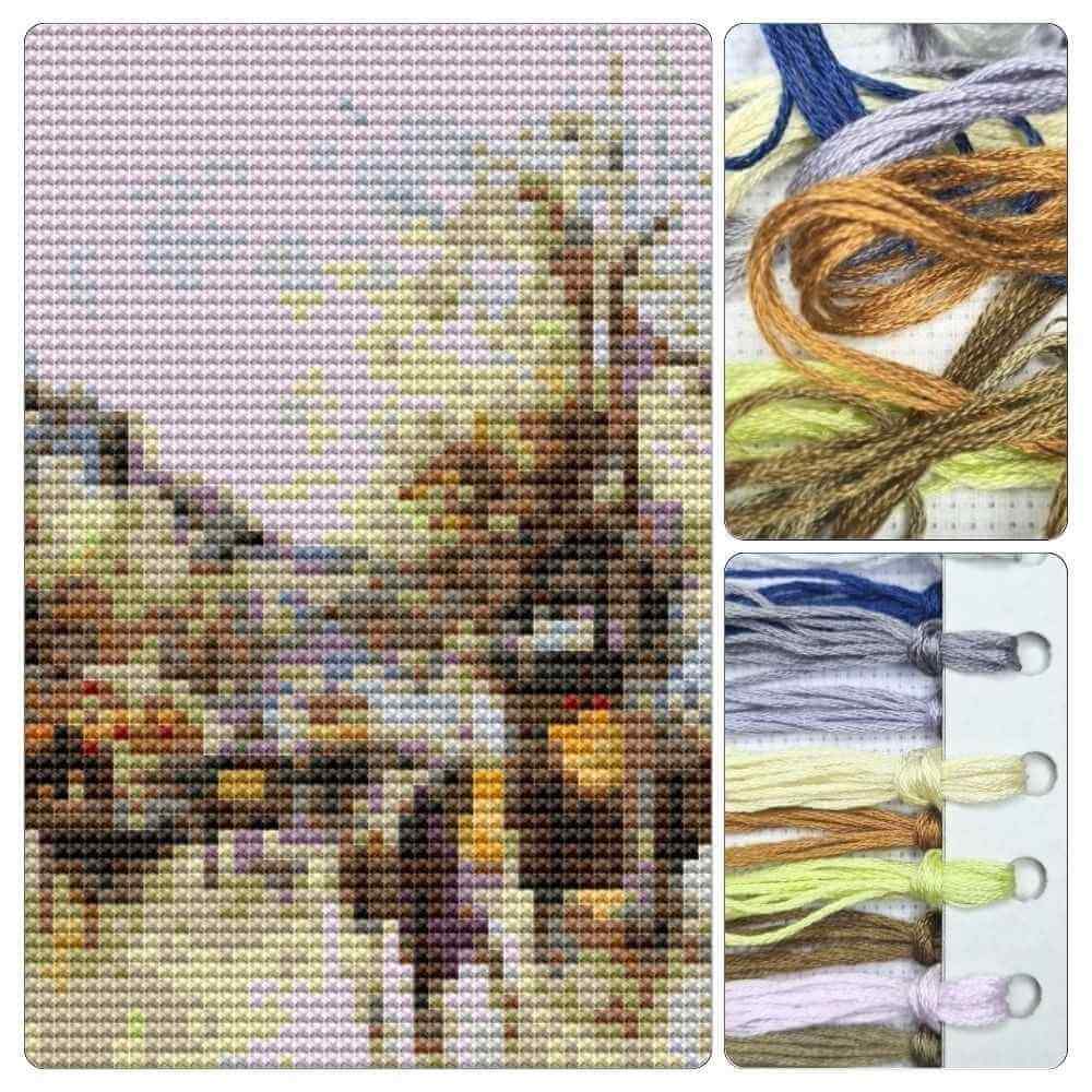 Flower Market Mini Cross Stitch Kit