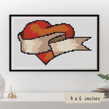 My Heart Mini Cross Stitch Pattern