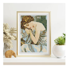 Night Mini Counted Cross Stitch Kit | Alphonse Mucha