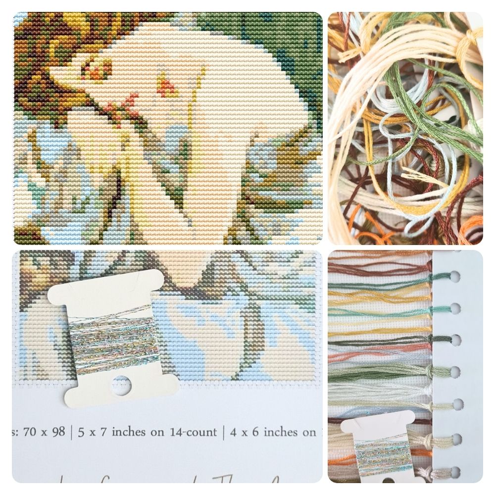 Night Mini Cross Stitch Kit | Alphonse Mucha