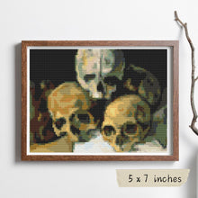 Pyramid of Skulls Mini Cross Stitch Kit | Paul Cezanne