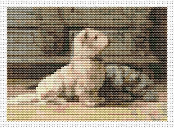 West Highland Terrier Mini Counted Cross Stitch Pattern | Herbert Dicksee