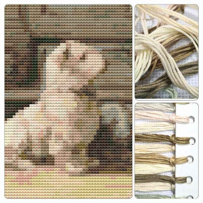 West Highland Terrier Mini Cross Stitch Kit