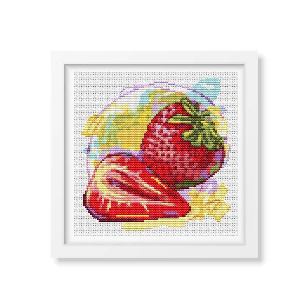 Fresh Strawberries Counted Cross Stitch Kit | The Art of Stitch