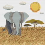 Pride of Africa Mini Cross Stitch Pattern by The Art of Stitch