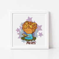 Aries Cross Stitch Kit - Mini Cross Stitch Kit - The Art of Stitch