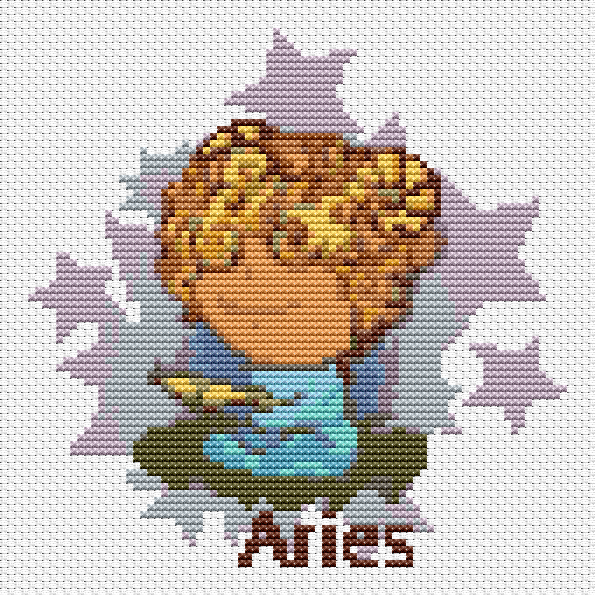 Aries Cross Stitch Pattern by The Art of Stitch