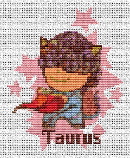 Taurus Counted Cross Stitch Pattern | The Art of Stitch