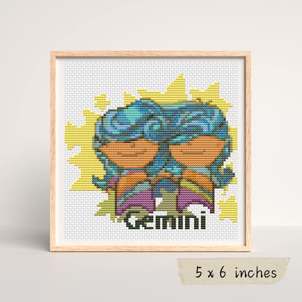 Gemini Cross Stitch Pattern | The Art of Stitch