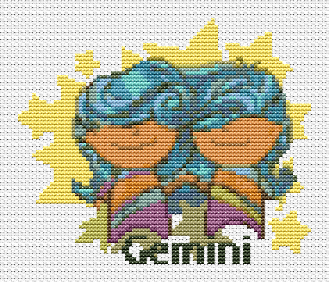 Gemini Cross Stitch Pattern by The Art of Stitch
