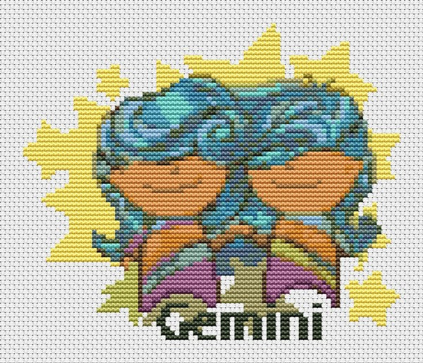 Gemini Counted Cross Stitch Kit | The Art of Stitch