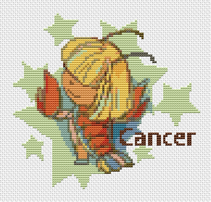 Cancer Cross Stitch Pattern by The Art of Stitch