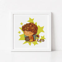 Leo Cross Stitch Kit - Mini Cross Stitch Kit - The Art of Stitch