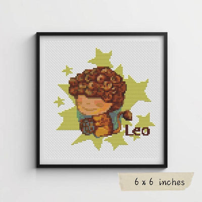 Leo Cross Stitch Pattern