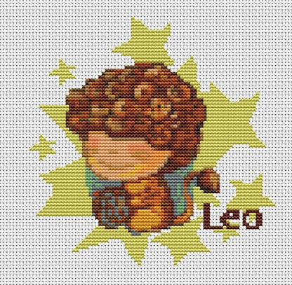 Leo Counted Cross Stitch Kit | The Art of Stitch