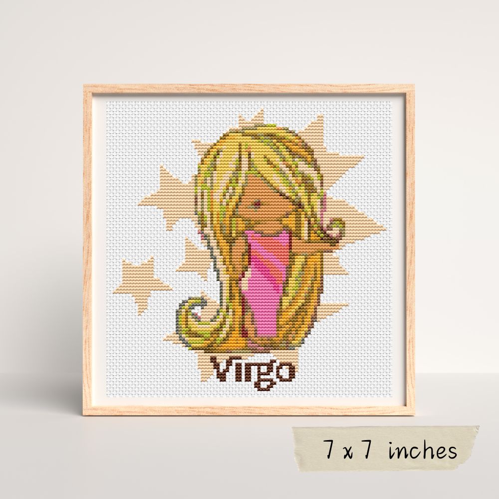 Virgo Cross Stitch Pattern | The Art of Stitch