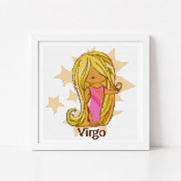 Virgo Cross Stitch Kit - Mini Cross Stitch Kit - The Art of Stitch