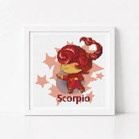 Scorpio Cross Stitch Kit - Mini Cross Stitch Kit - The Art of Stitch