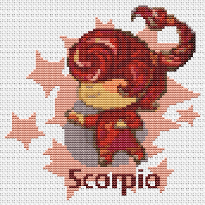 Scorpio Cross Stitch Pattern by The Art of Stitch
