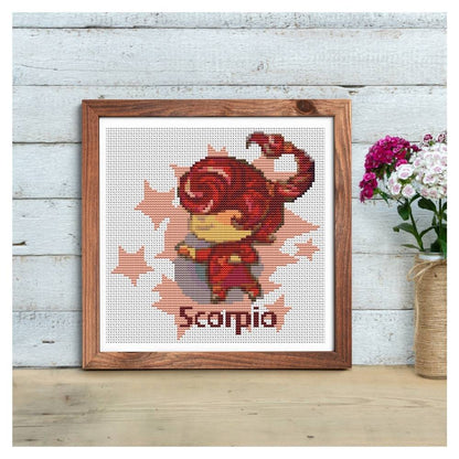 Scorpio Counted Cross Stitch Pattern | The Art of Stitch