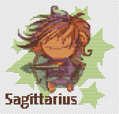 Sagittarius Cross Stitch Pattern by The Art of Stitch