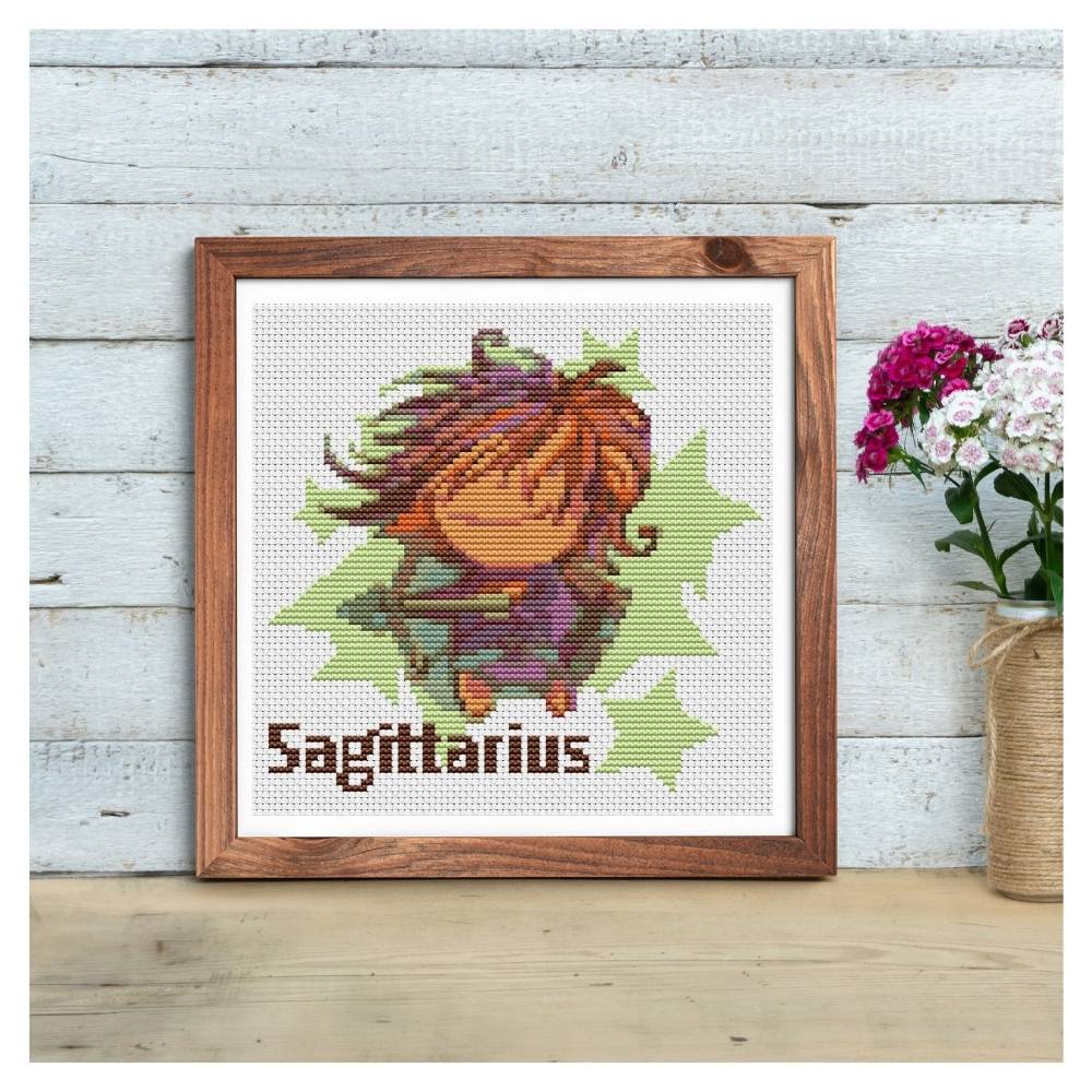 Sagittarius Counted Cross Stitch Pattern | The Art of Stitch