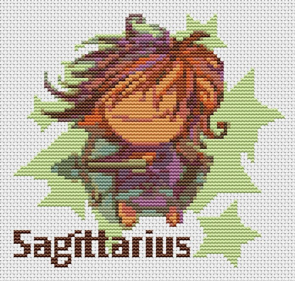 Sagittarius Counted Cross Stitch Pattern | The Art of Stitch