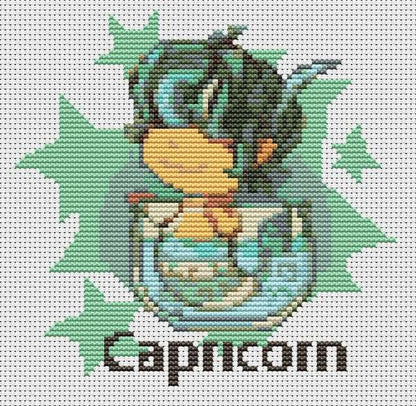 Capricorn Counted Cross Stitch Pattern | The Art of Stitch