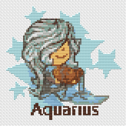 Aquarius Cross Stitch Pattern by The Art of Stitch
