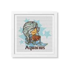 Aquarius Cross Stitch Pattern | The Art of Stitch