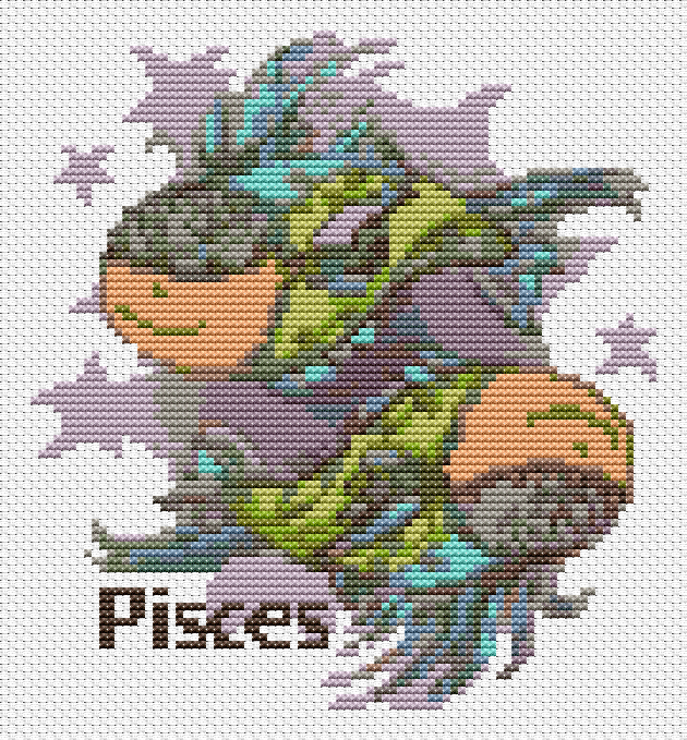 Pisces Cross Stitch Pattern by The Art of Stitch