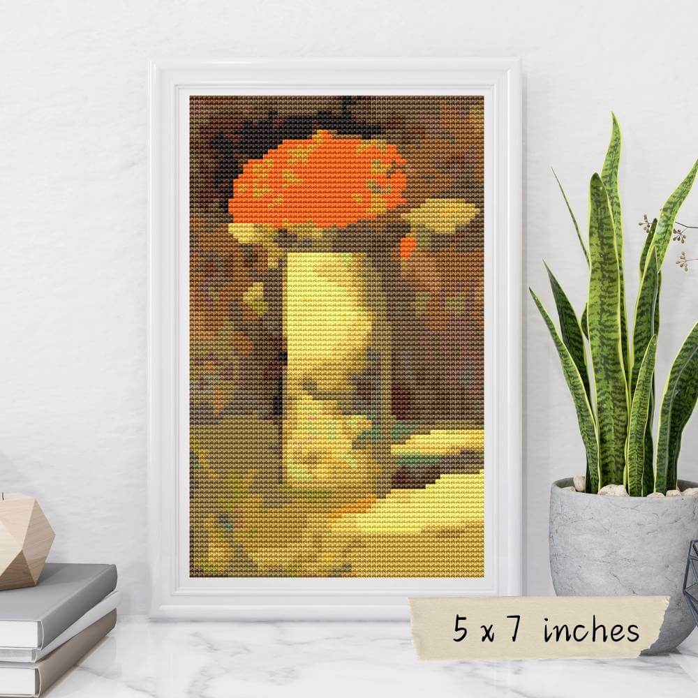 Flowers in Vase Mini Cross Stitch Pattern