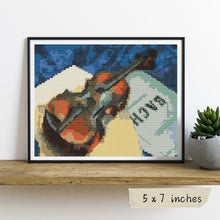 A Still Life With Violin Mini Cross Stitch Pattern | Kuzma Petrov Vodkin