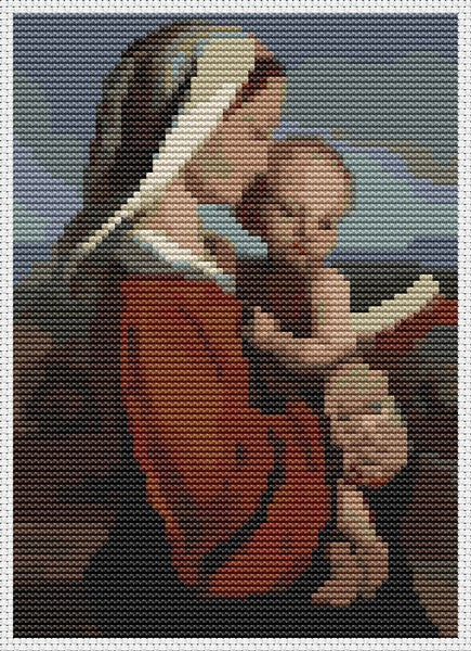 Madonna Mini Counted Cross Stitch Kit | William Dyce