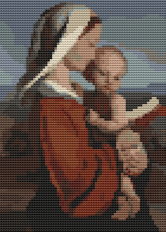Madonna Mini Cross Stitch Pattern by William Dyce