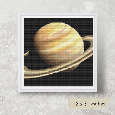 Saturn Cross Stitch Pattern
