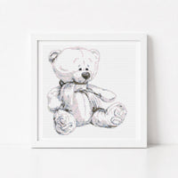 My Sweet Bear Cross Stitch Pattern - Mini Cross Stitch Pattern - The Art of Stitch
