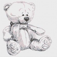 My Sweet Bear Cross Stitch Pattern - Mini Cross Stitch Pattern - The Art of Stitch