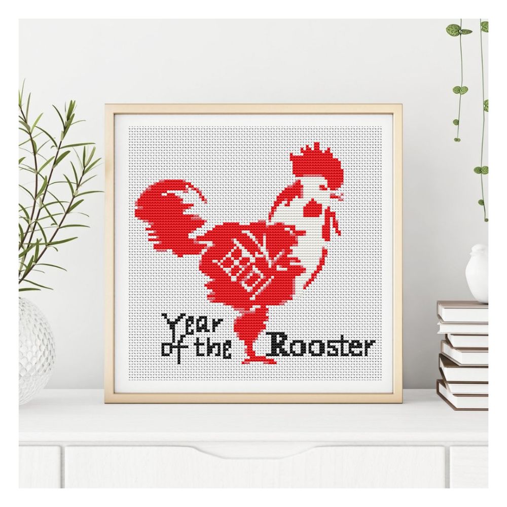 Year of the Rooster Counted Cross Stitch Pattern | The Art of Stitch