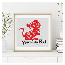 Year of the Rat Counted Cross Stitch Pattern | The Art of Stitch