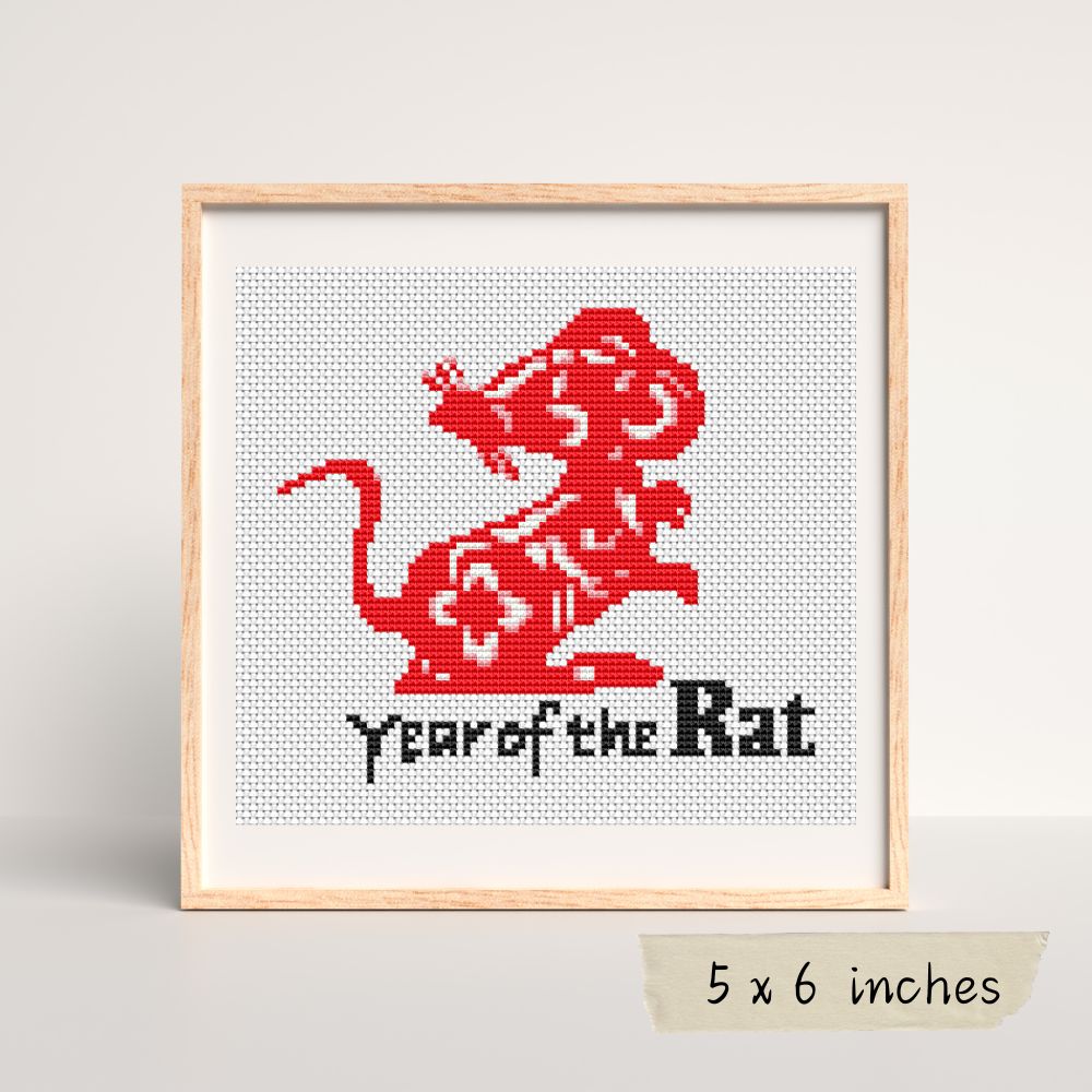 Year of the Rat Cross Stitch Pattern | The Art of Stitch