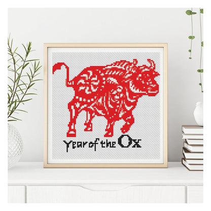 Year of the Ox Counted Cross Stitch Pattern | The Art of Stitch