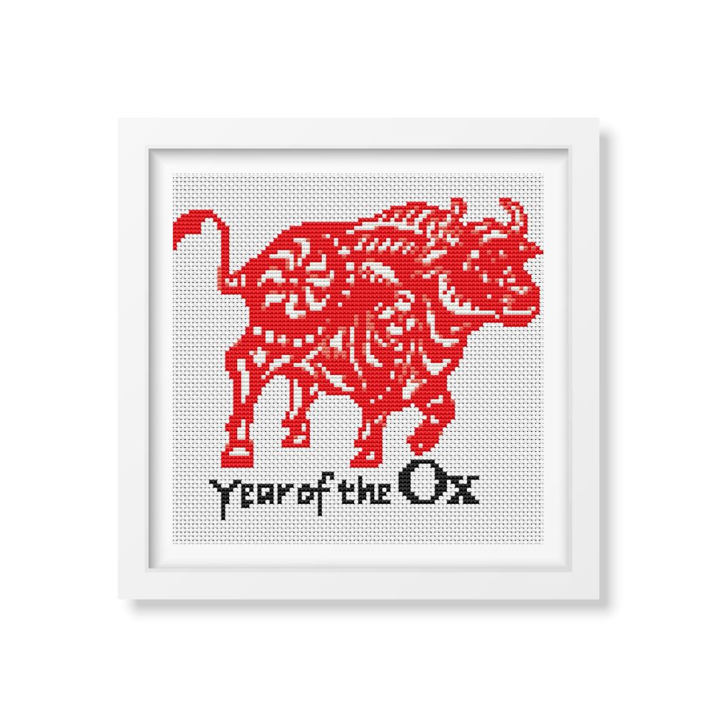 Year of the Ox Counted Cross Stitch Pattern | The Art of Stitch