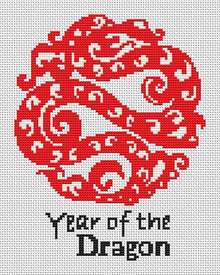 Year of the Dragon Counted Cross Stitch Pattern | The Art of Stitch