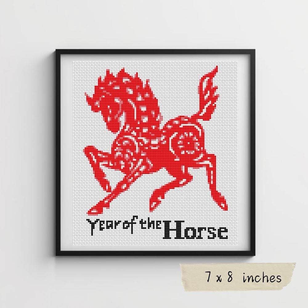 Year of the Horse Cross Stitch Pattern