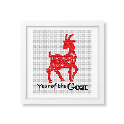 Year of the Goat Counted Cross Stitch Pattern | The Art of Stitch