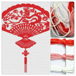 Oriental Fan Cross Stitch Kit