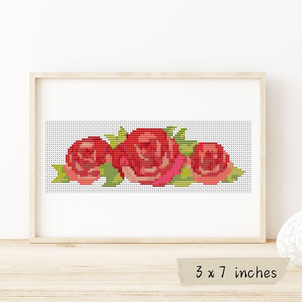 Floral Trio Cross Stitch Kit | The Art of Stitch