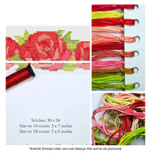 A Trio of Red Roses Cross Stitch Kit | The Art of Stitch